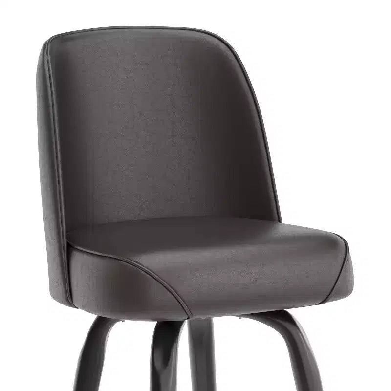 Emma and Oliver 2 Pack Metal Barstool with Swivel Bucket Seat