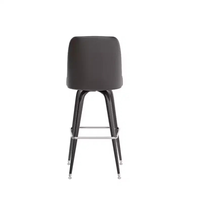 Emma and Oliver 2 Pack Metal Barstool with Swivel Bucket Seat