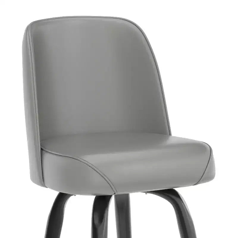 Emma and Oliver 2 Pack Metal Barstool with Swivel Bucket Seat