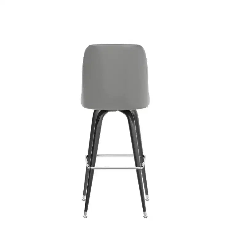 Emma and Oliver 2 Pack Metal Barstool with Swivel Bucket Seat