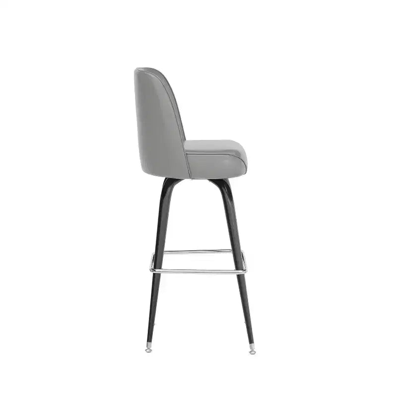 Emma and Oliver 2 Pack Metal Barstool with Swivel Bucket Seat