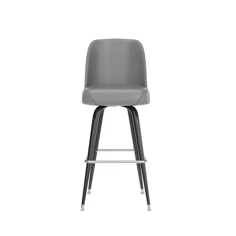 Emma and Oliver 2 Pack Metal Barstool with Swivel Bucket Seat