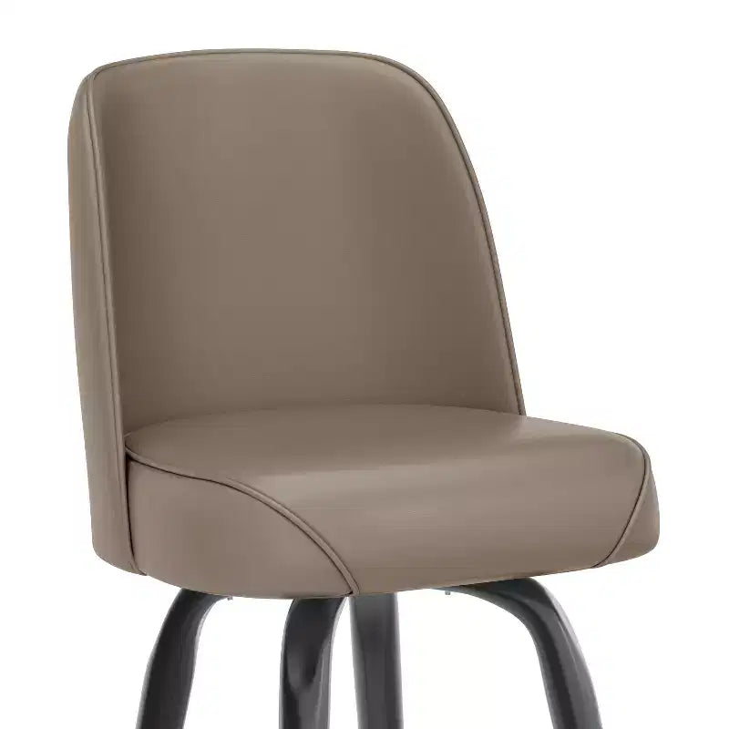 Emma and Oliver 2 Pack Metal Barstool with Swivel Bucket Seat