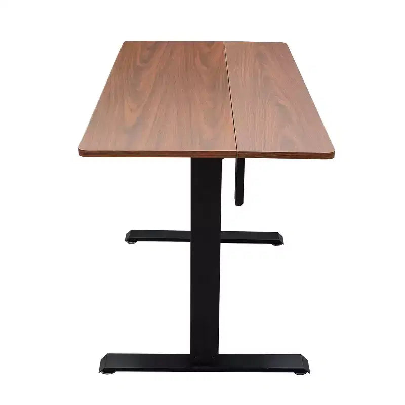 Stand Up Desk Store Programmable Electric Two-Tier Compact Standing Desk (White Frame/Birch Desktop, 48 Wide)