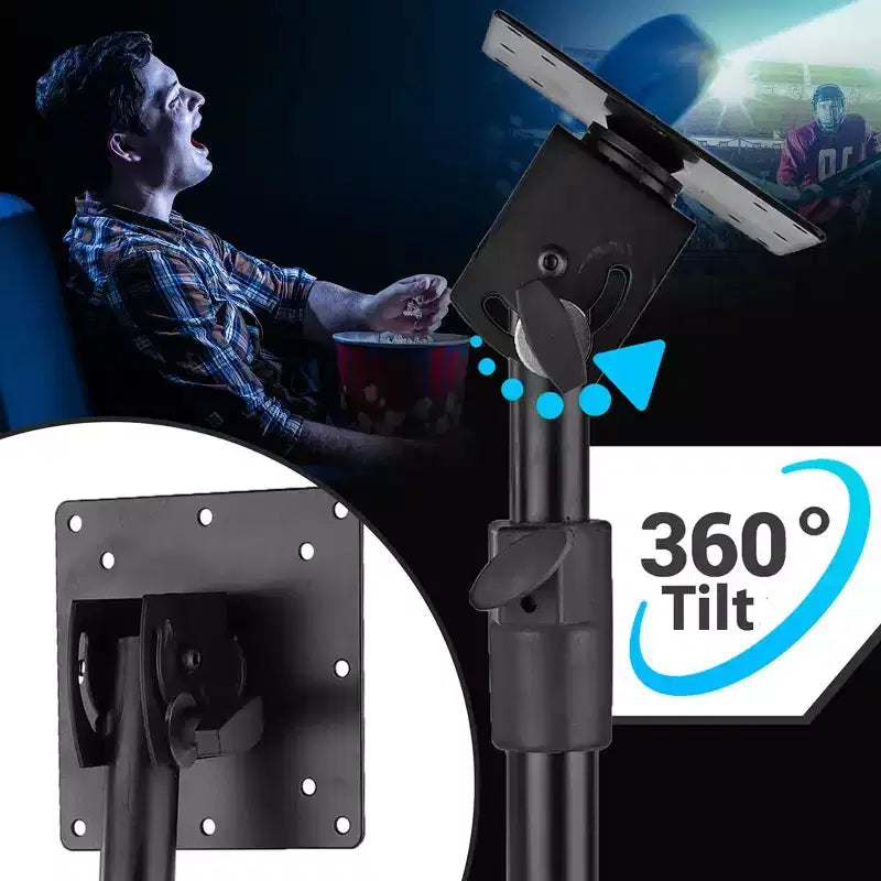 Pyle 32 Portable TV Stand - Height Adjustable Foldable Tripod