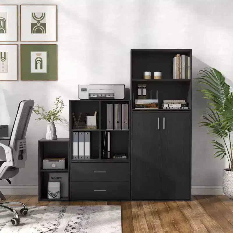 24/7 Shop At Home 24" Silkpath Modern 4 Cube Stackable and Modular Bookcase