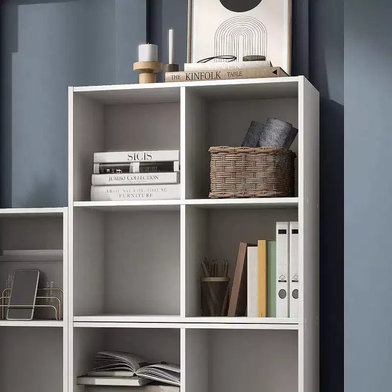 24/7 Shop At Home 24" Silkpath Modern 4 Cube Stackable and Modular Bookcase