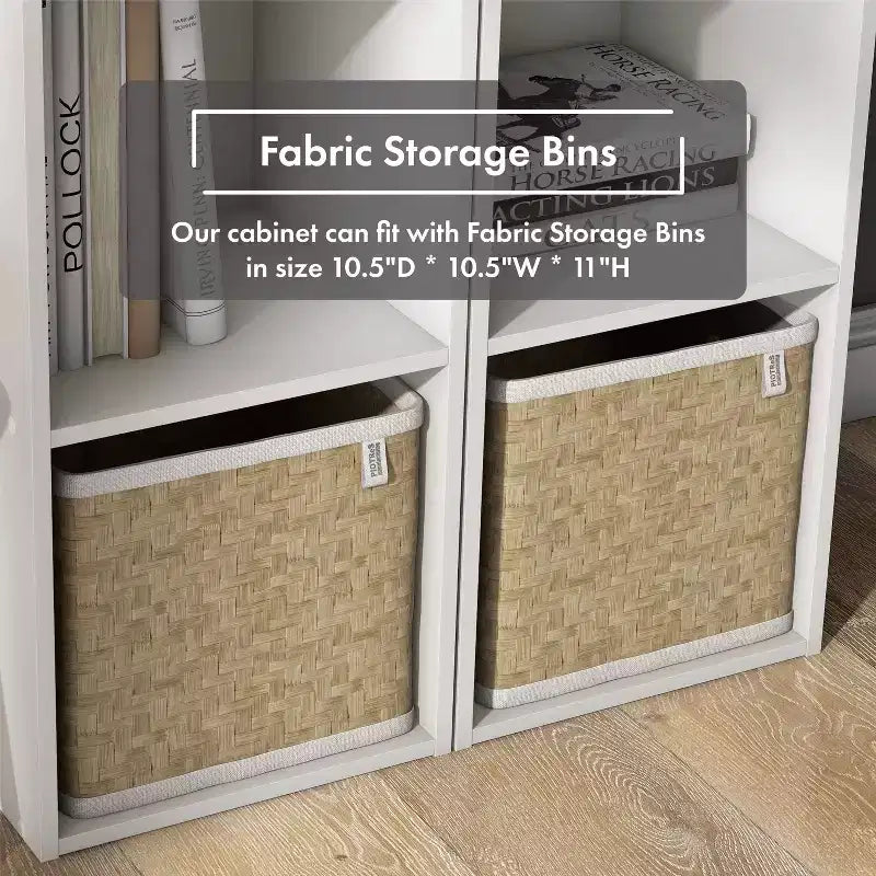 24/7 Shop At Home 24" Silkpath Modern 4 Cube Stackable and Modular Bookcase