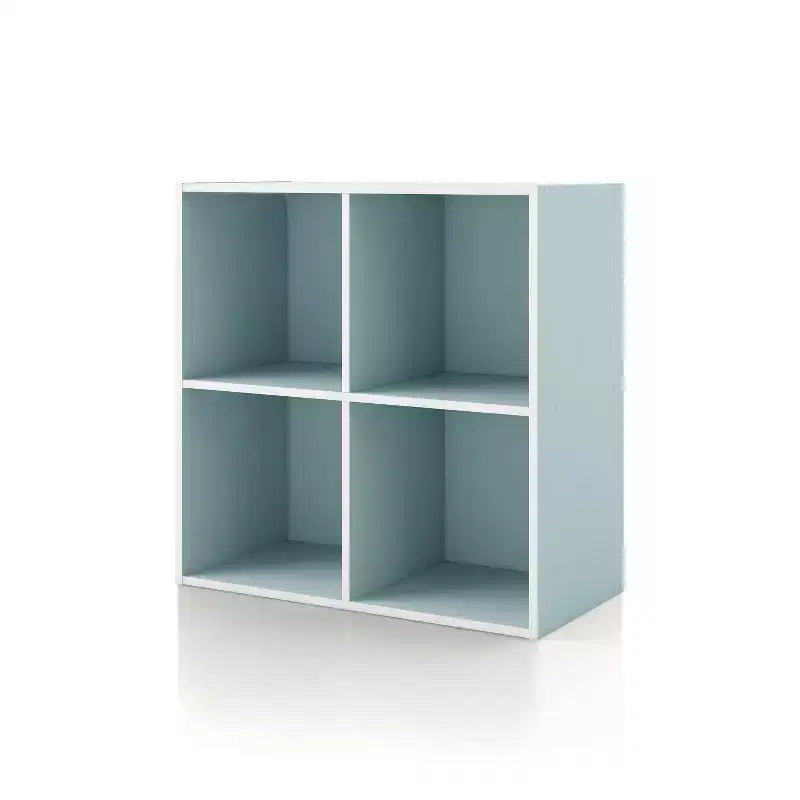 24/7 Shop At Home 24" Silkpath Modern 4 Cube Stackable and Modular Bookcase