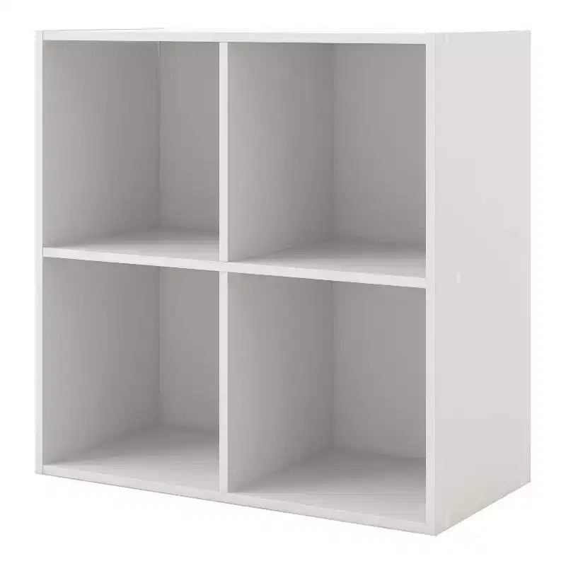 24/7 Shop At Home 24" Silkpath Modern 4 Cube Stackable and Modular Bookcase