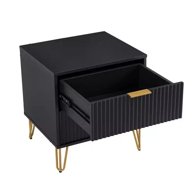Manhattan Comfort Dumbo 3pc 5 Drawer Dresser, 10 Drawer Dresser and Nightstand Set