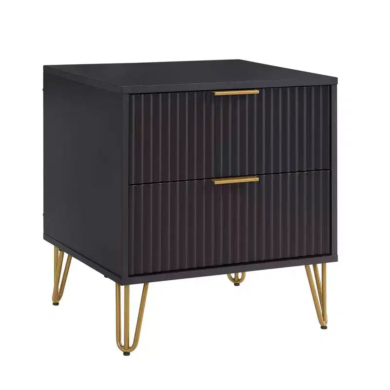 Manhattan Comfort Dumbo 3pc 5 Drawer Dresser, 10 Drawer Dresser and Nightstand Set