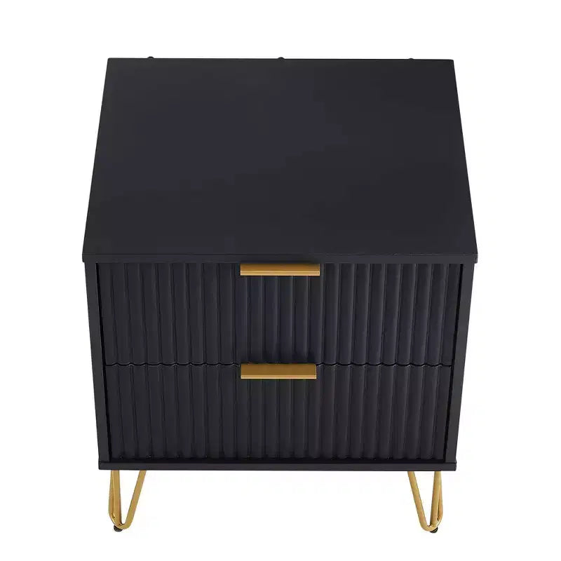 Manhattan Comfort Dumbo 3pc 5 Drawer Dresser, 10 Drawer Dresser and Nightstand Set