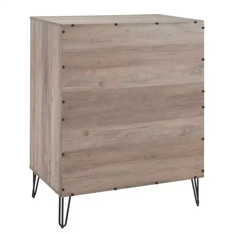 Manhattan Comfort Dumbo 3pc 5 Drawer Dresser, 10 Drawer Dresser and Nightstand Set