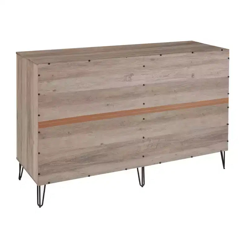 Manhattan Comfort Dumbo 3pc 5 Drawer Dresser, 10 Drawer Dresser and Nightstand Set