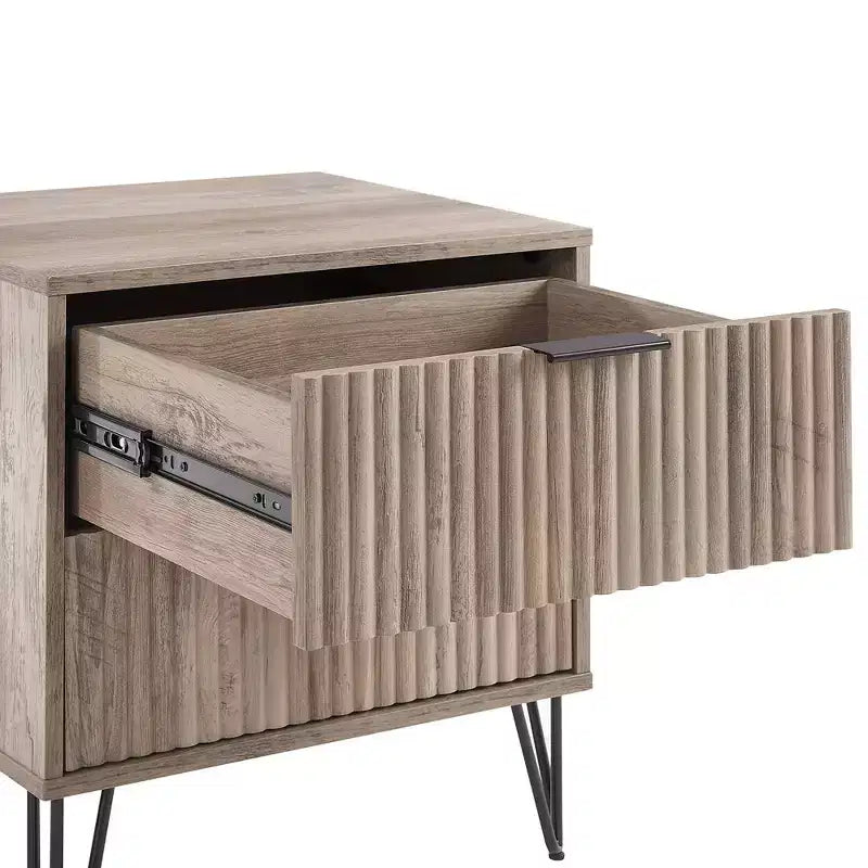 Manhattan Comfort Dumbo 3pc 5 Drawer Dresser, 10 Drawer Dresser and Nightstand Set