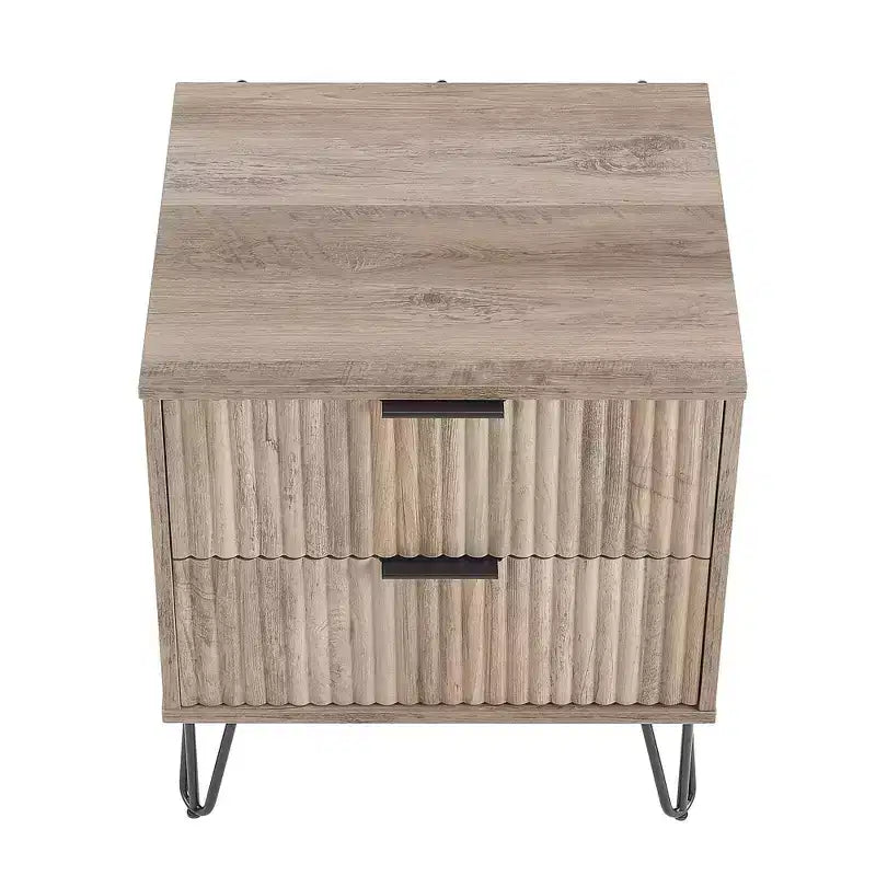 Manhattan Comfort Dumbo 3pc 5 Drawer Dresser, 10 Drawer Dresser and Nightstand Set