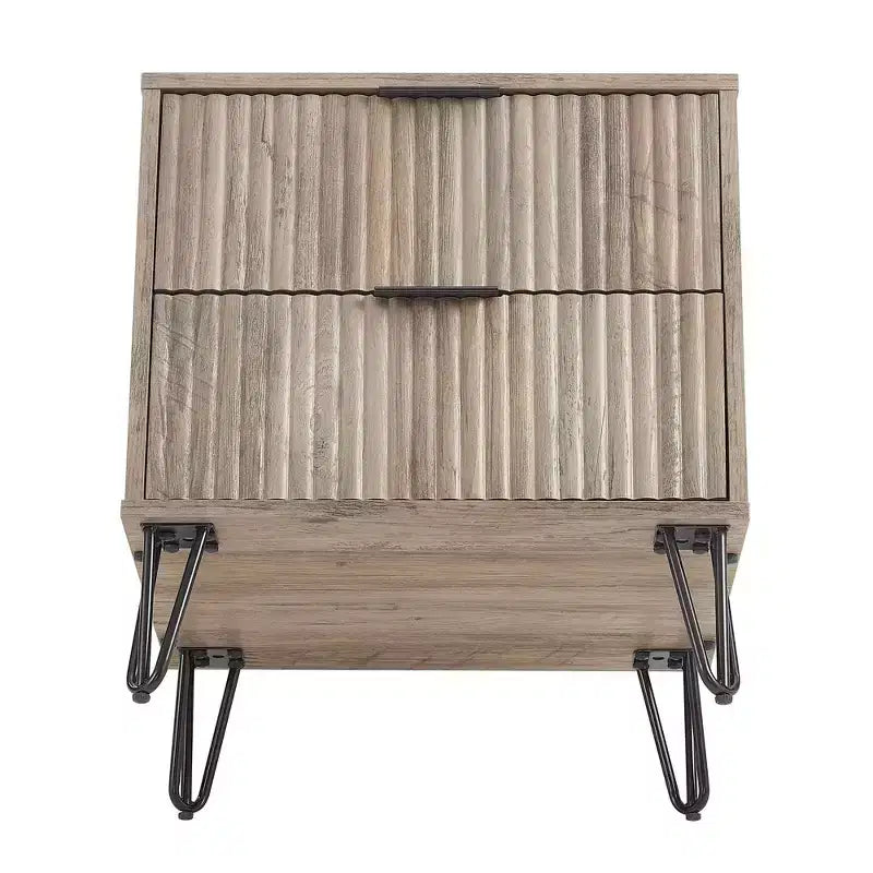 Manhattan Comfort Dumbo 3pc 5 Drawer Dresser, 10 Drawer Dresser and Nightstand Set
