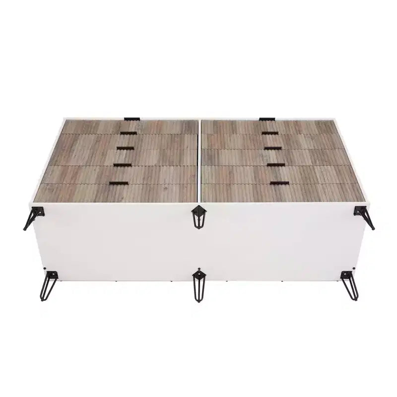 Manhattan Comfort Dumbo 3pc 5 Drawer Dresser, 10 Drawer Dresser and Nightstand Set