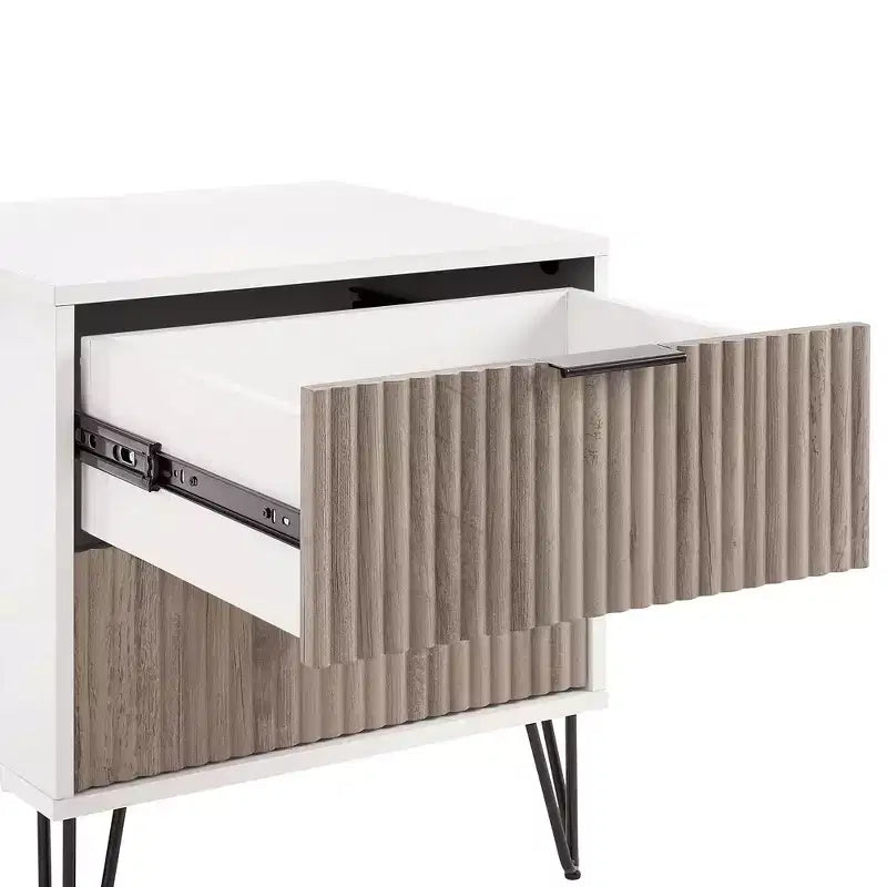Manhattan Comfort Dumbo 3pc 5 Drawer Dresser, 10 Drawer Dresser and Nightstand Set