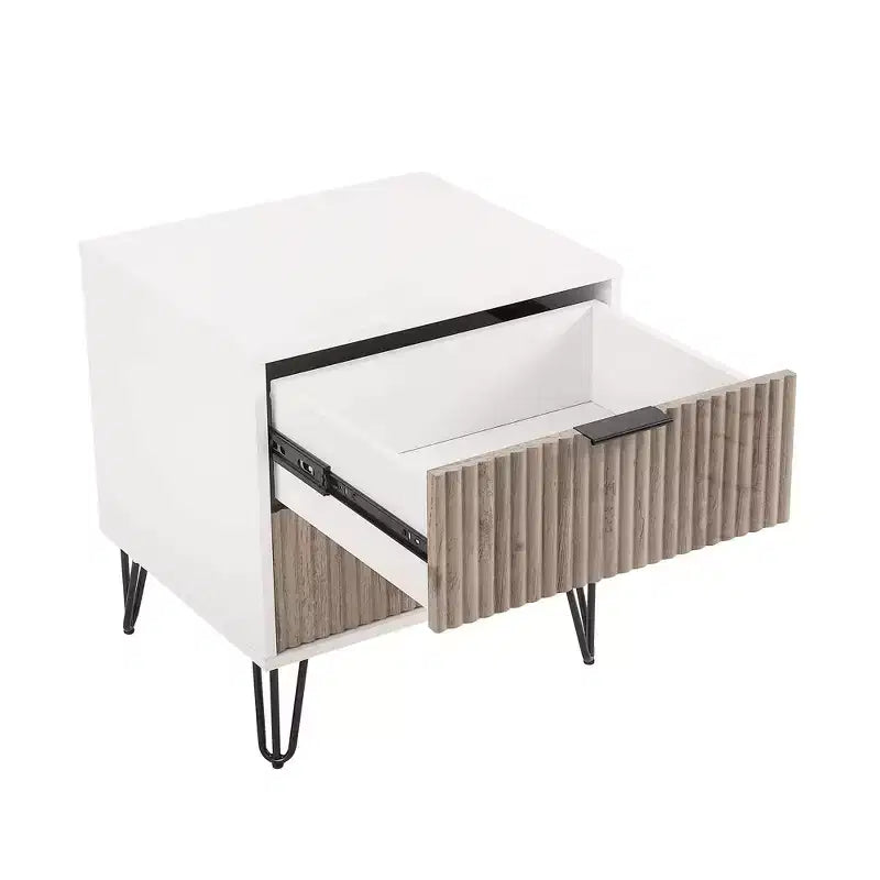 Manhattan Comfort Dumbo 3pc 5 Drawer Dresser, 10 Drawer Dresser and Nightstand Set