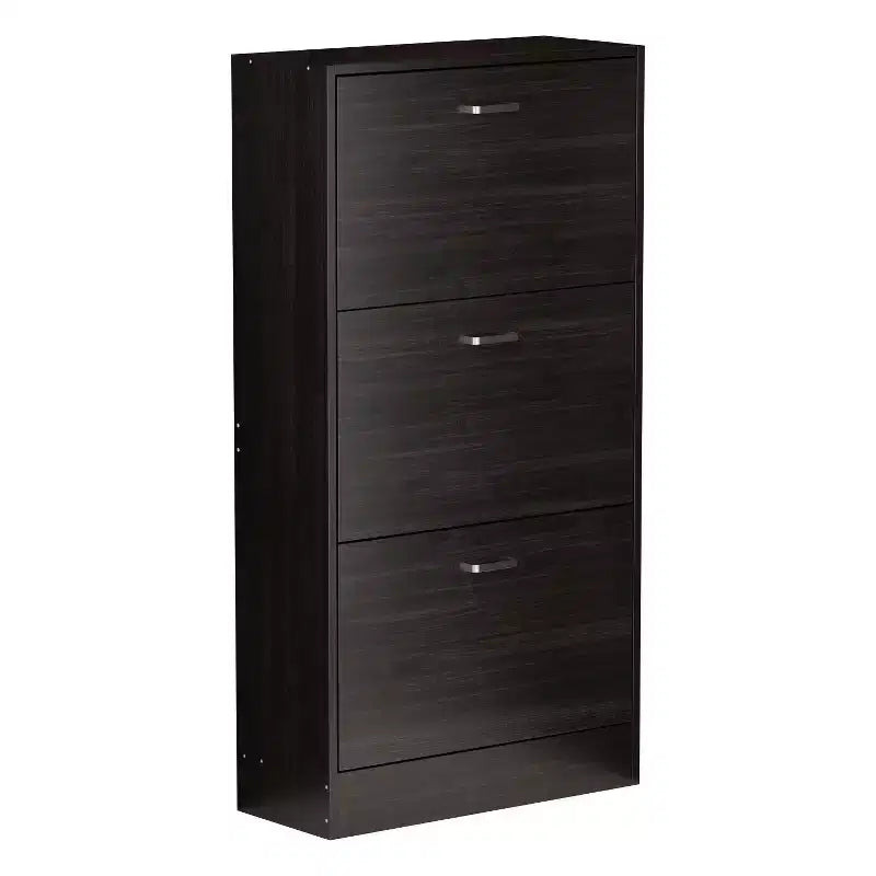 Famapy Modern Shoe Cabinet Entryway Shoe Rack 3 Tier Shelves