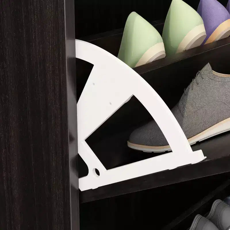 Famapy Modern Shoe Cabinet Entryway Shoe Rack 3 Tier Shelves