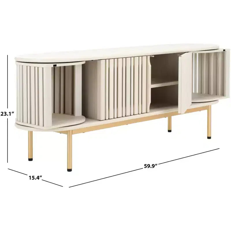 Enid 4 Door Media Stand - MED9639 - Safavieh