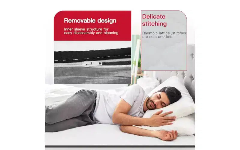 FDW 8 Inch Mattress Medium Firm Spring Mattress Cool Sleep Pressure Relief Fiberglass Free Mattress in a Box CertiPUR-US Certified