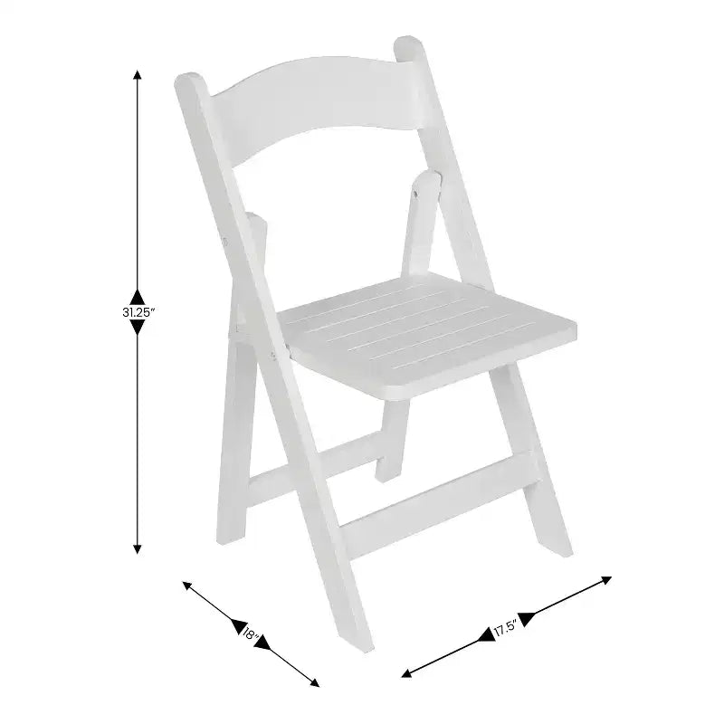 Flash Furniture Holden Commercial Grade Solid Wood Folding Dining Chair