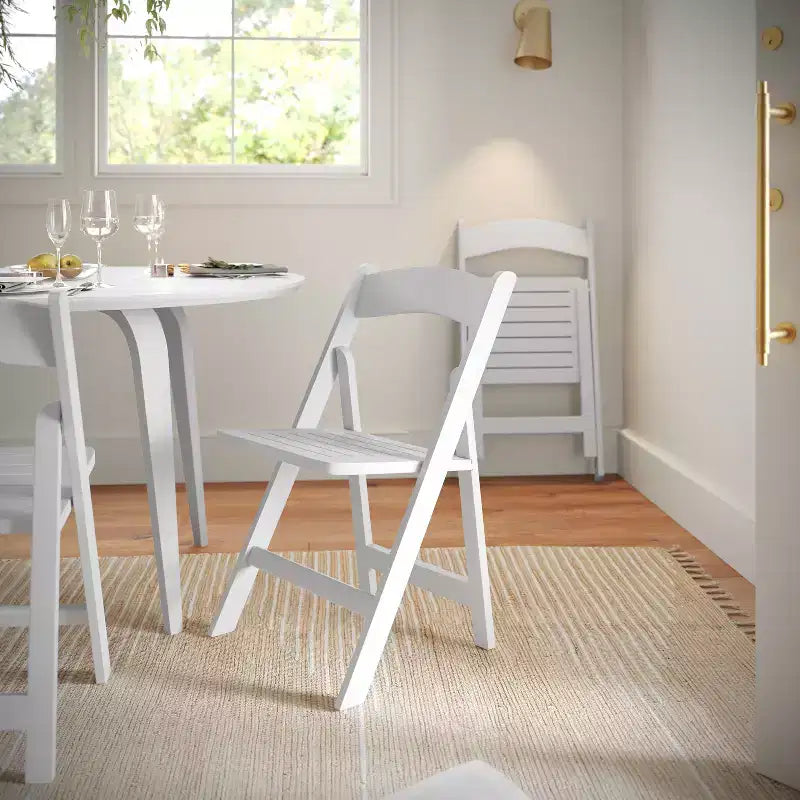 Flash Furniture Holden Commercial Grade Solid Wood Folding Dining Chair