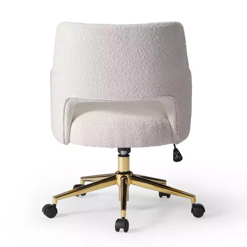 Chaise de bureau pivotante Genevieve mi-siècle moderne avec roulettes