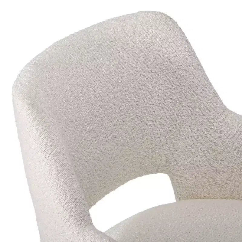 Chaise de bureau pivotante Genevieve mi-siècle moderne avec roulettes