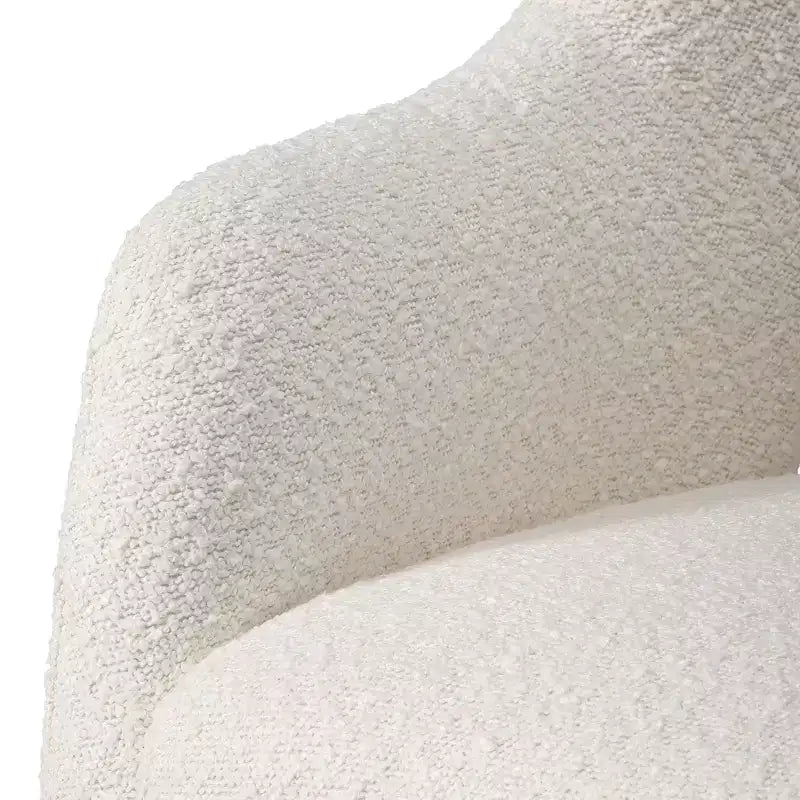 Chaise de bureau pivotante Genevieve mi-siècle moderne avec roulettes