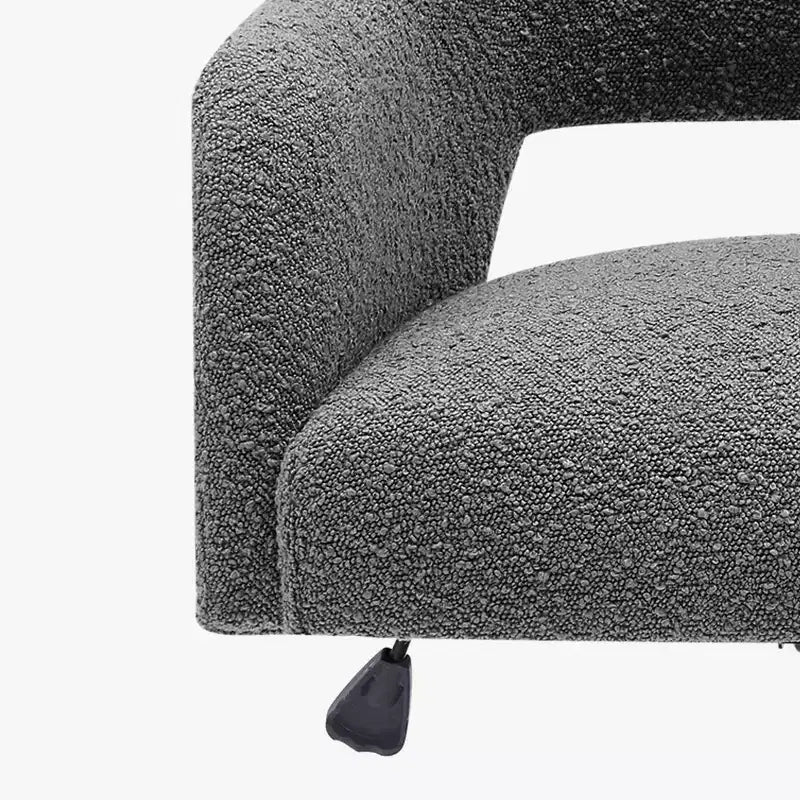 Chaise de bureau pivotante Genevieve mi-siècle moderne avec roulettes