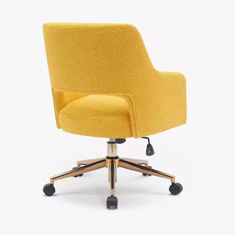 Chaise de bureau pivotante Genevieve mi-siècle moderne avec roulettes