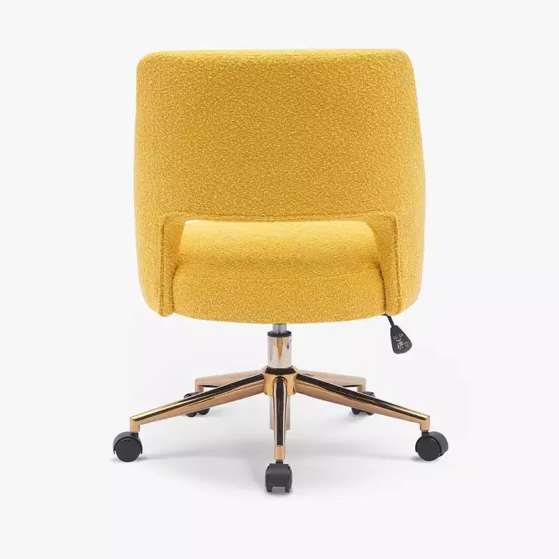 Chaise de bureau pivotante Genevieve mi-siècle moderne avec roulettes