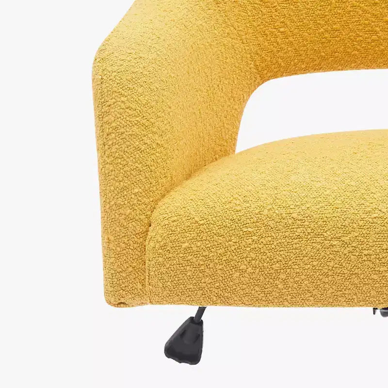 Chaise de bureau pivotante Genevieve mi-siècle moderne avec roulettes