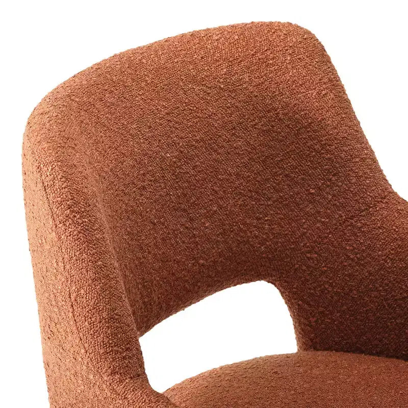 Chaise de bureau pivotante Genevieve mi-siècle moderne avec roulettes