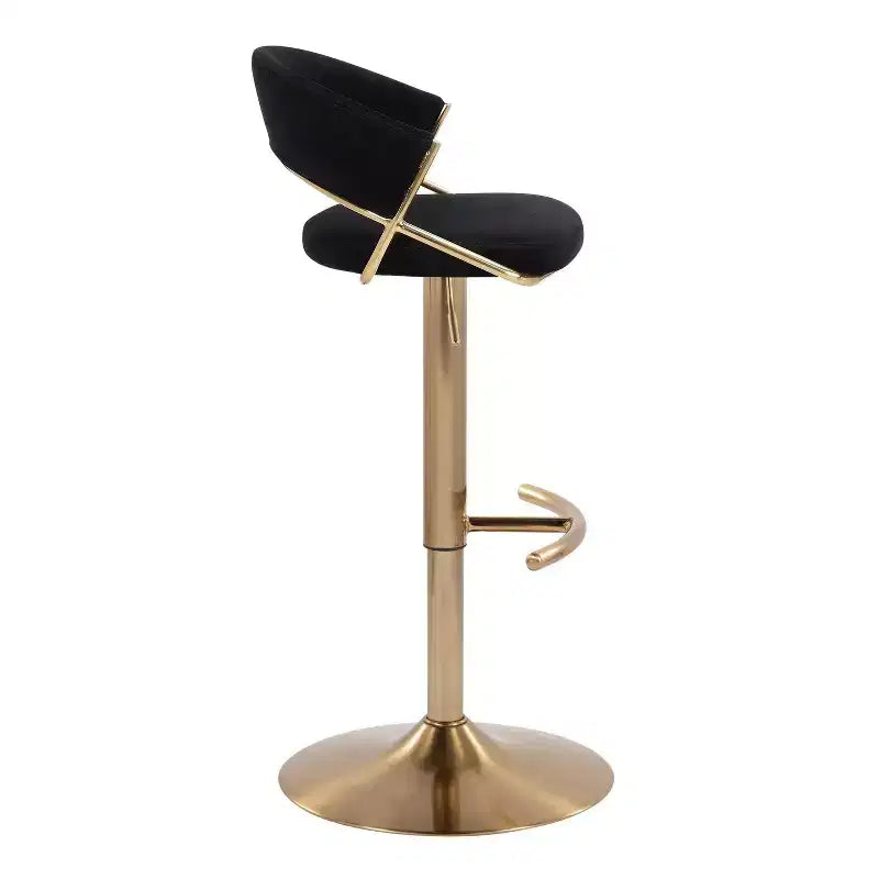 LumiSource Set of 2 Jie Adjustable Swivel Barstools