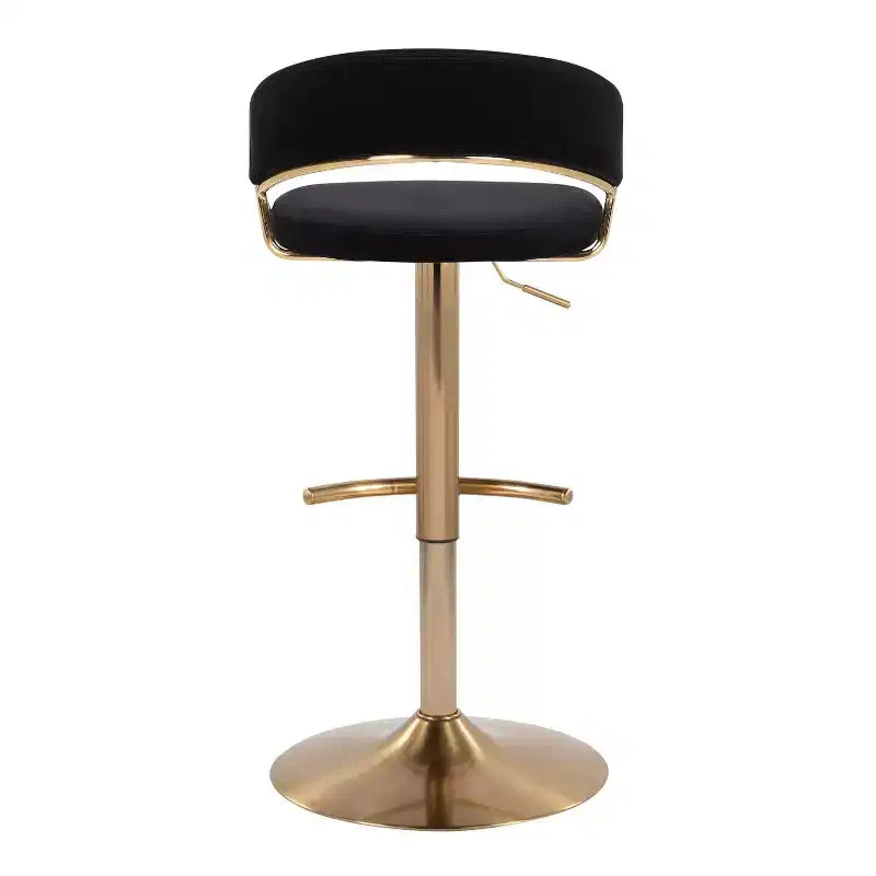 LumiSource Set of 2 Jie Adjustable Swivel Barstools