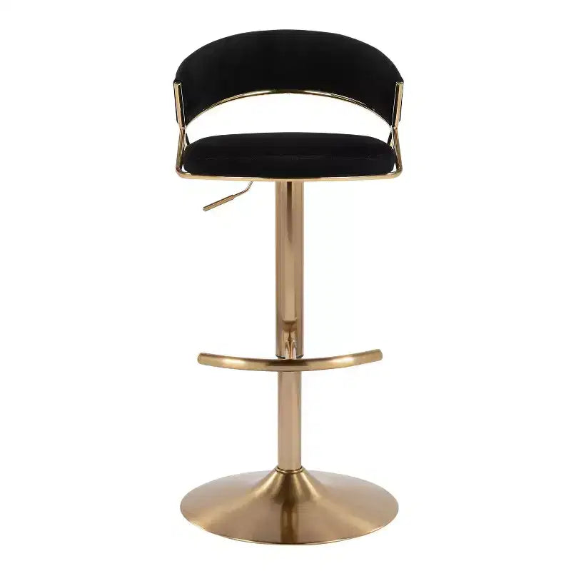 LumiSource Set of 2 Jie Adjustable Swivel Barstools