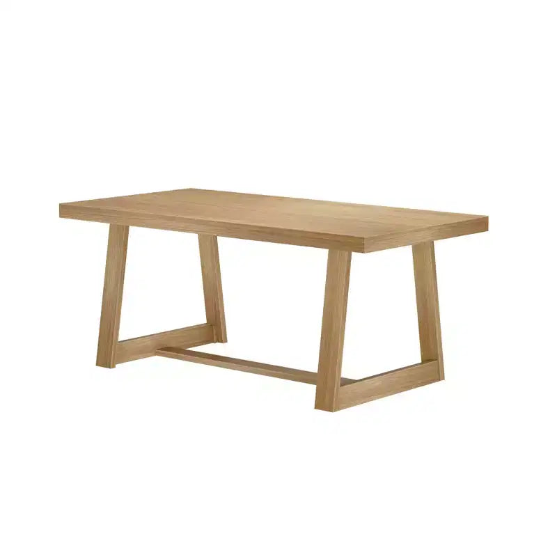 Plank+Beam 72 Dining Table for 6, Solid Wood Classic Farmhouse Style Kitchen Table