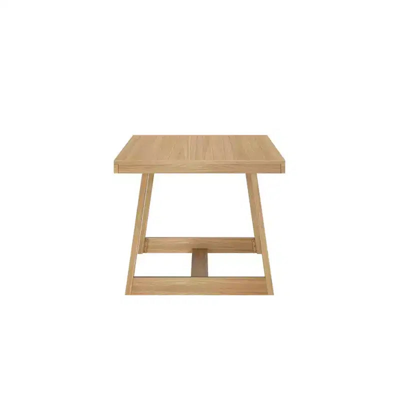Plank+Beam 72 Dining Table for 6, Solid Wood Classic Farmhouse Style Kitchen Table