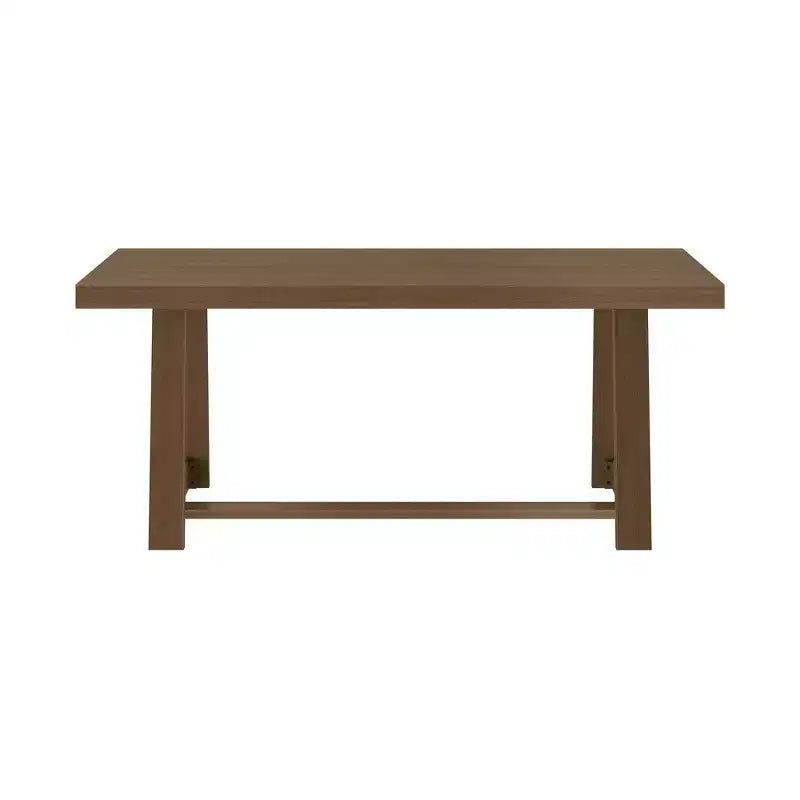 Plank+Beam 72 Dining Table for 6, Solid Wood Classic Farmhouse Style Kitchen Table