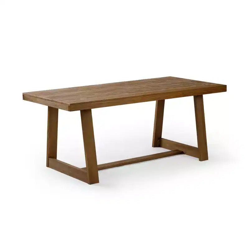 Plank+Beam 72 Dining Table for 6, Solid Wood Classic Farmhouse Style Kitchen Table