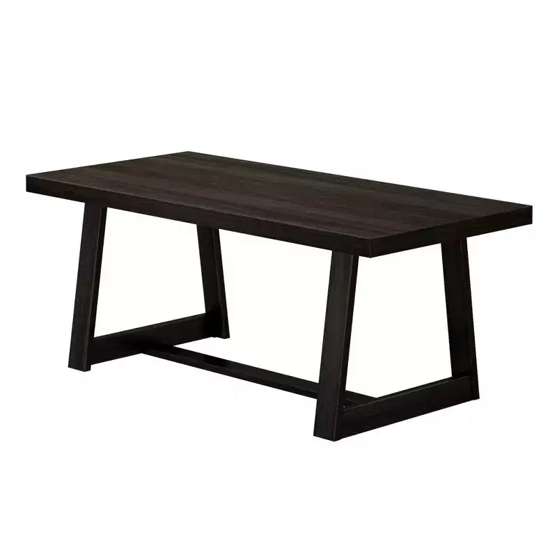 Plank+Beam 72 Dining Table for 6, Solid Wood Classic Farmhouse Style Kitchen Table