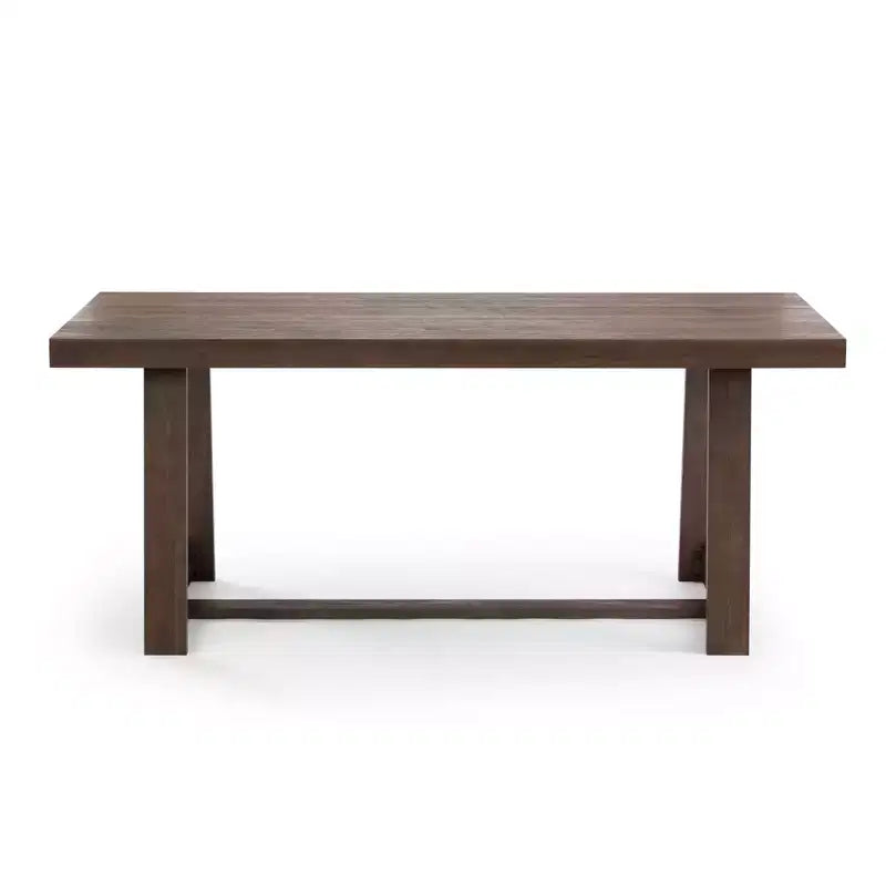 Plank+Beam 72 Dining Table for 6, Solid Wood Classic Farmhouse Style Kitchen Table