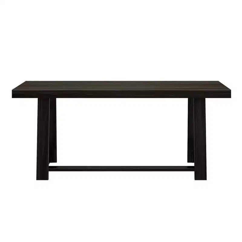 Plank+Beam 72 Dining Table for 6, Solid Wood Classic Farmhouse Style Kitchen Table
