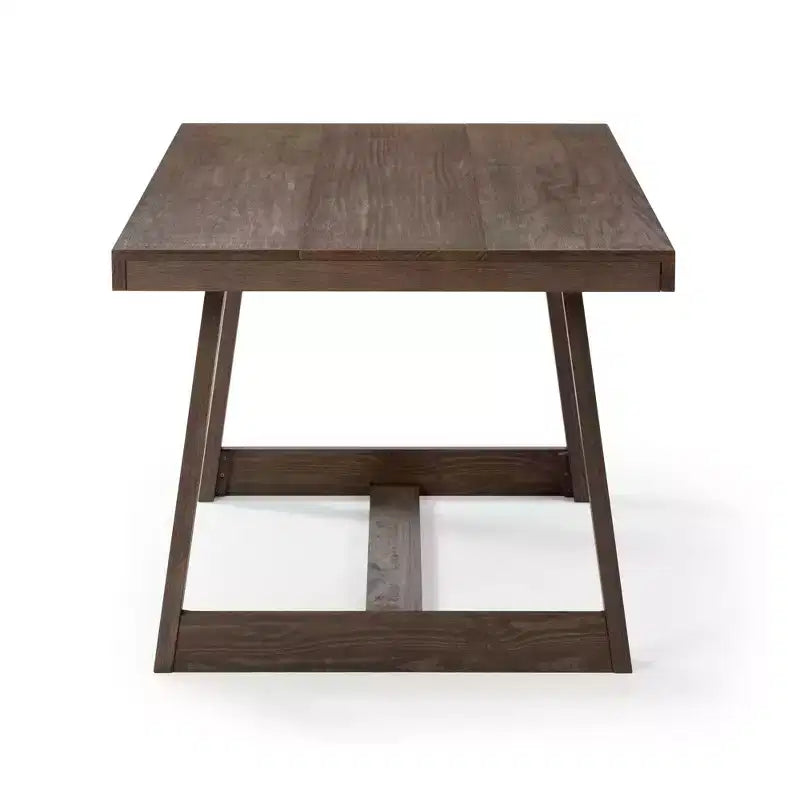 Plank+Beam 72 Dining Table for 6, Solid Wood Classic Farmhouse Style Kitchen Table